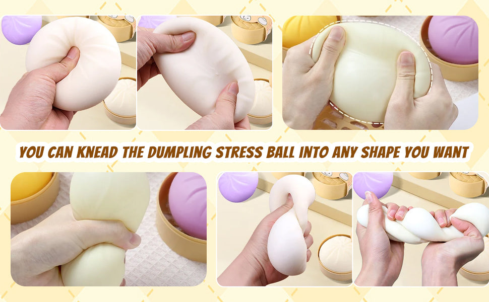 Rainbow Squishy Dumplings (4pcs)