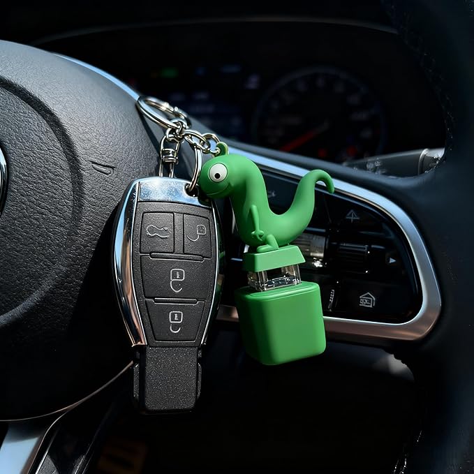 Lizard Button Keychain (4pcs)