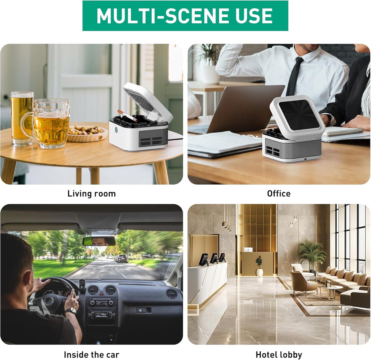 Smokeless Ashtray & Air Purifier – 2-in-1