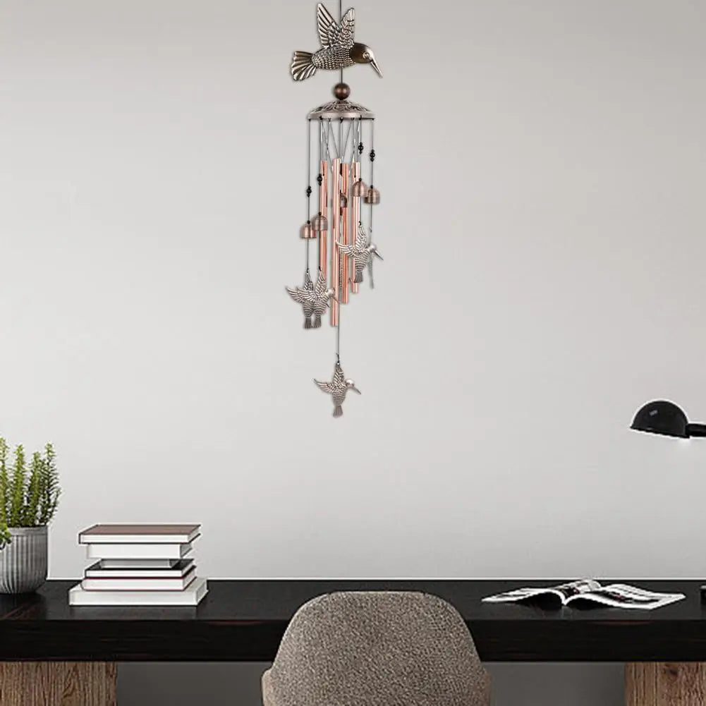 Butterfly Angel Wind Chime – Outdoor Tube Pendant, Crisp Sound