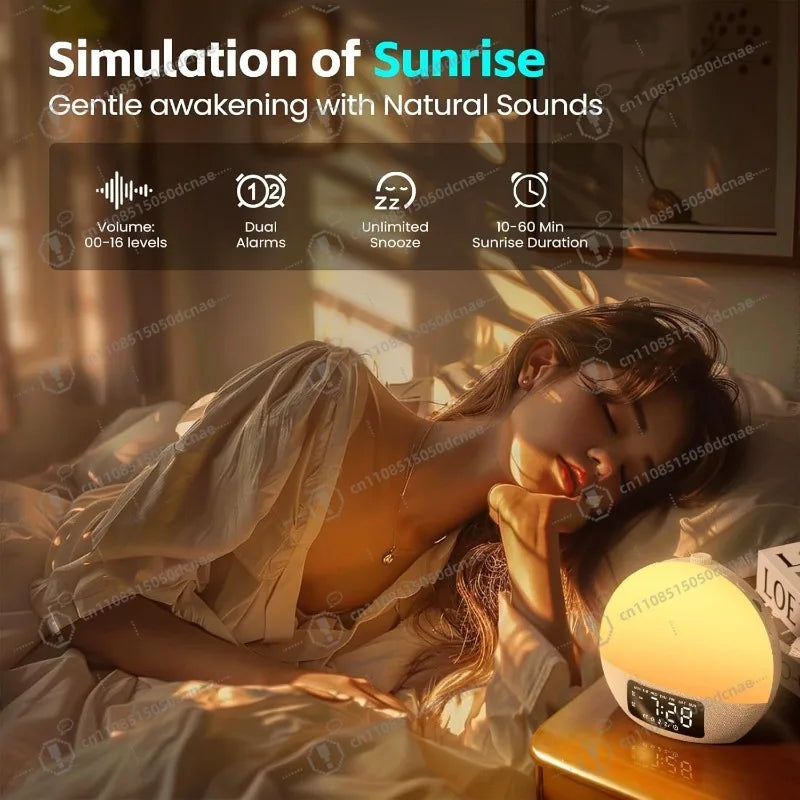 Sunrise Wake-Up Light – Bluetooth & White Noise