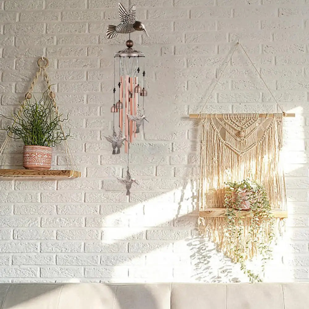 Butterfly Angel Wind Chime – Outdoor Tube Pendant, Crisp Sound