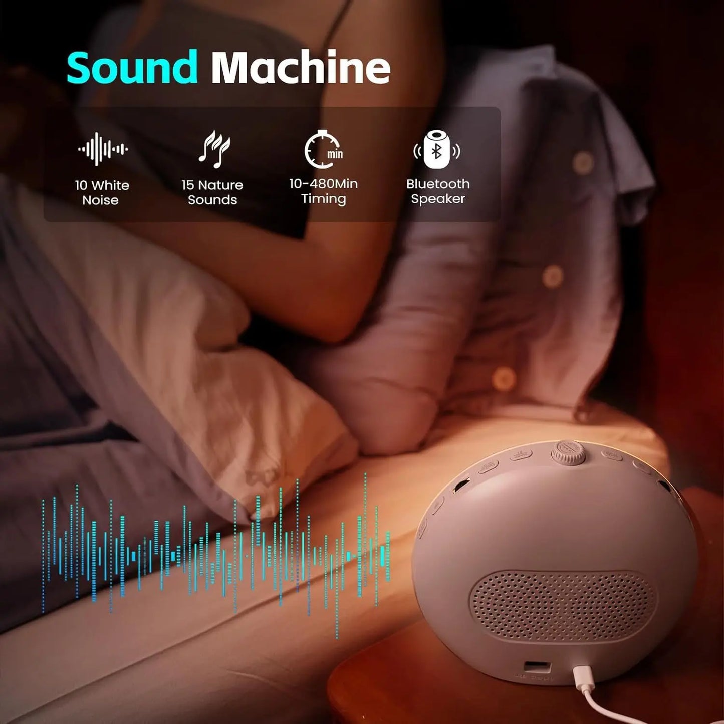 Sunrise Wake-Up Light – Bluetooth & White Noise