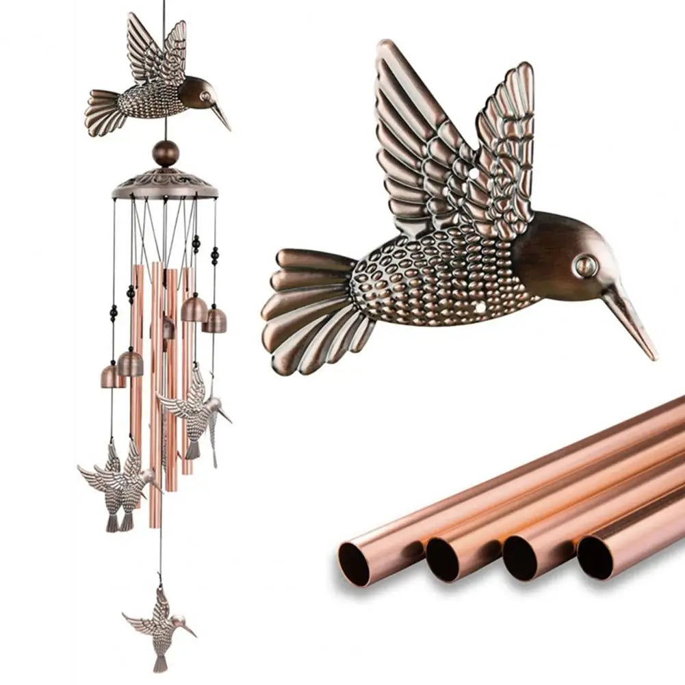 Butterfly Angel Wind Chime – Outdoor Tube Pendant, Crisp Sound
